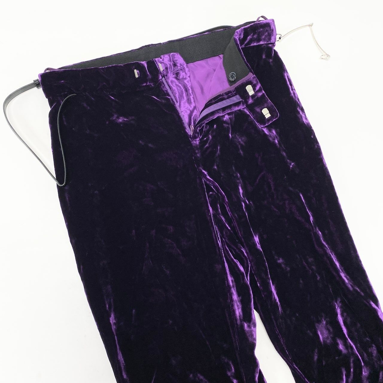 Gucci Kept Horsebit Velour Pants Gathered — view 3