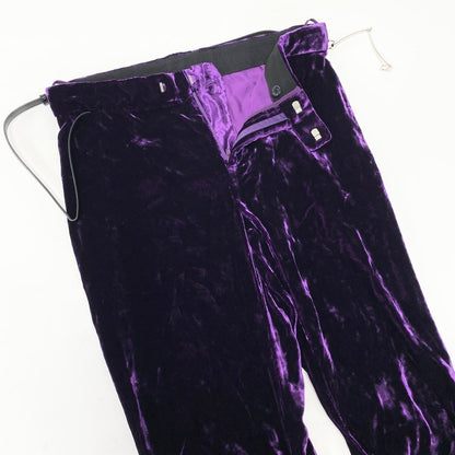 Gucci Kept Horsebit Velour Pants Gathered — view 3