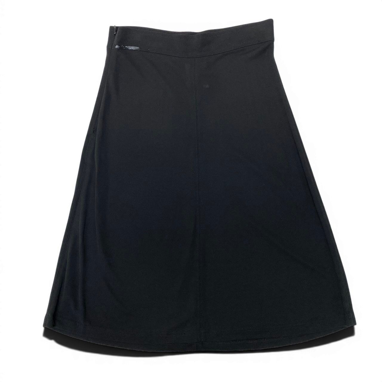 Chanel Boutique Tight Skirt Logo Embroidery Stretch 38 Black 100% Rayon — view 3