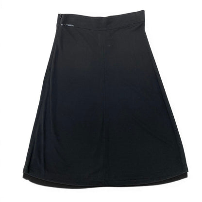 Chanel Boutique Tight Skirt Logo Embroidery Stretch 38 Black 100% Rayon — view 3