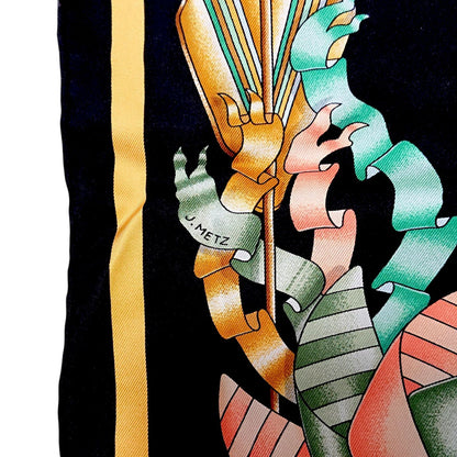 Hermes Carre 90 les Girouettes Weathervane Silk Scarf — view 8