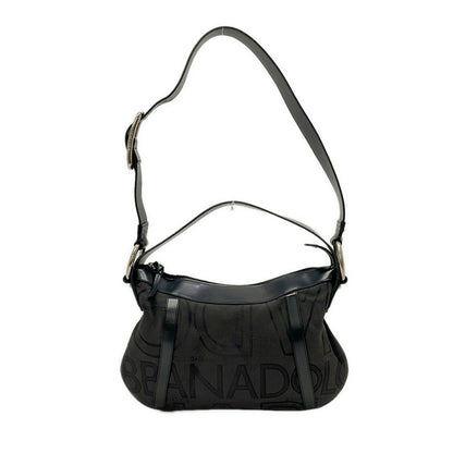 Dolce & Gabbana Shoulder Bag Black Da Ninebrown Linen Leather