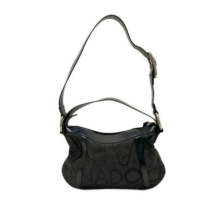 Dolce & Gabbana Shoulder Bag Black Da Ninebrown Linen Leather — view 3