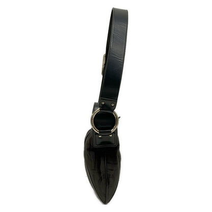 Dolce & Gabbana Shoulder Bag Black Da Ninebrown Linen Leather — view 2