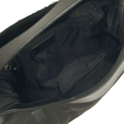 Dolce & Gabbana Shoulder Bag Black Da Ninebrown Linen Leather — view 7