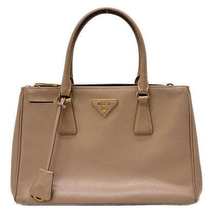 Prada Handbag Galleria Pink Beige 2-Way
