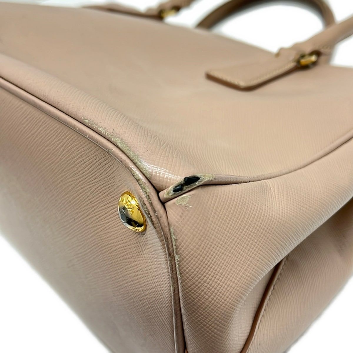 Prada Handbag Galleria Pink Beige 2-Way — view 6