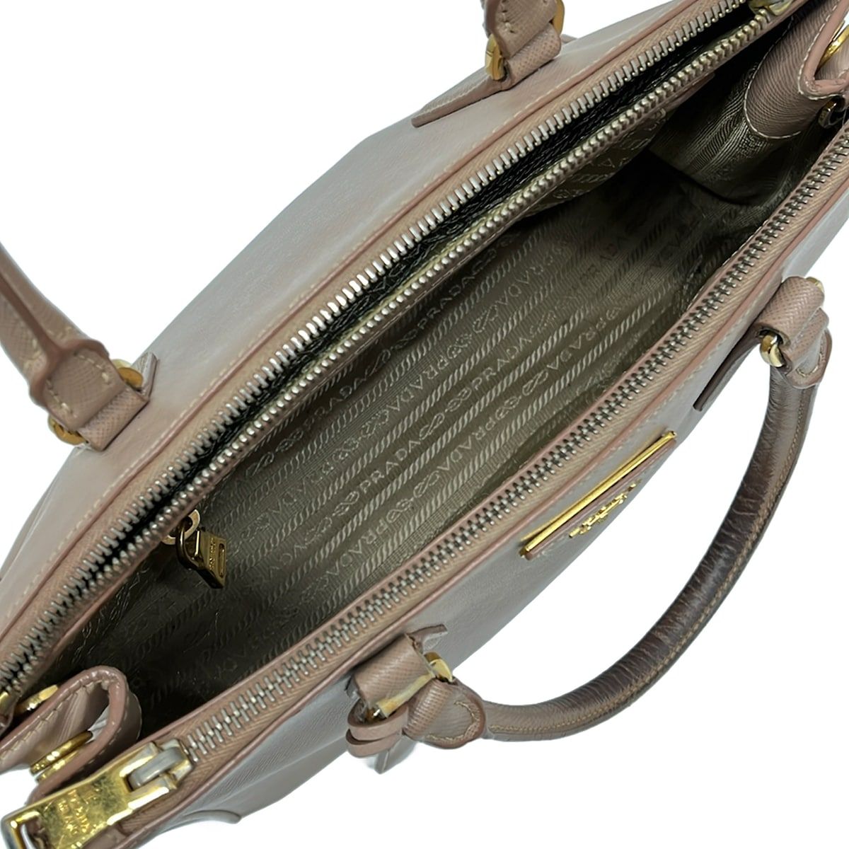 Prada Handbag Galleria Pink Beige 2-Way — view 7