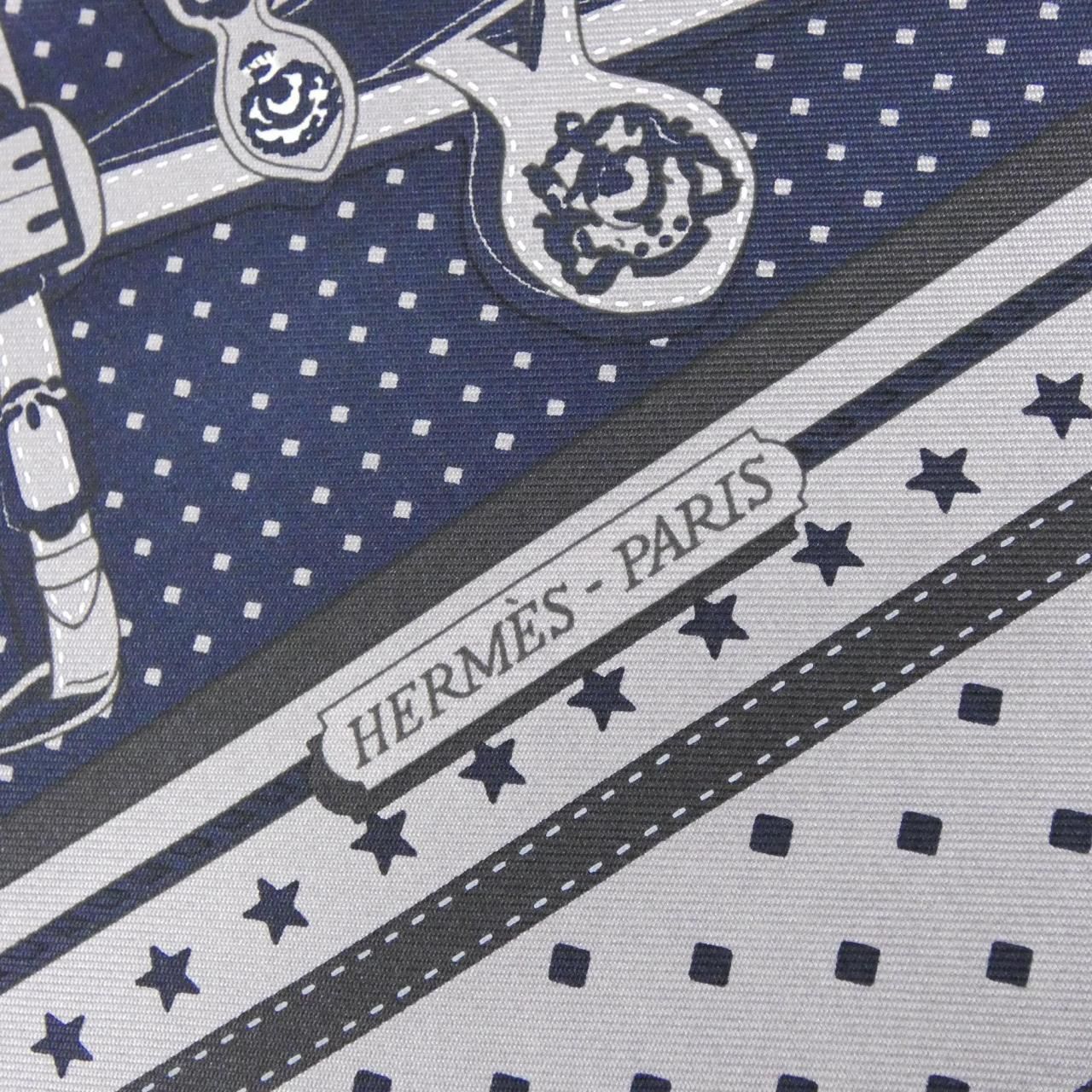 Hermes Bandana Scarf Gray — view 2