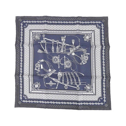 Hermes Bandana Scarf Gray