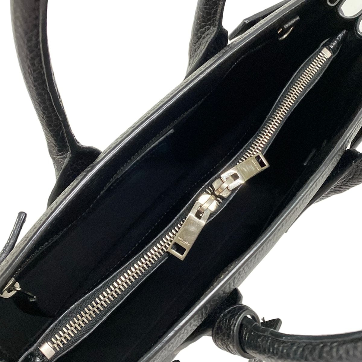 Saint Laurent Paris Tote Sac De Jours Black Leather — view 7