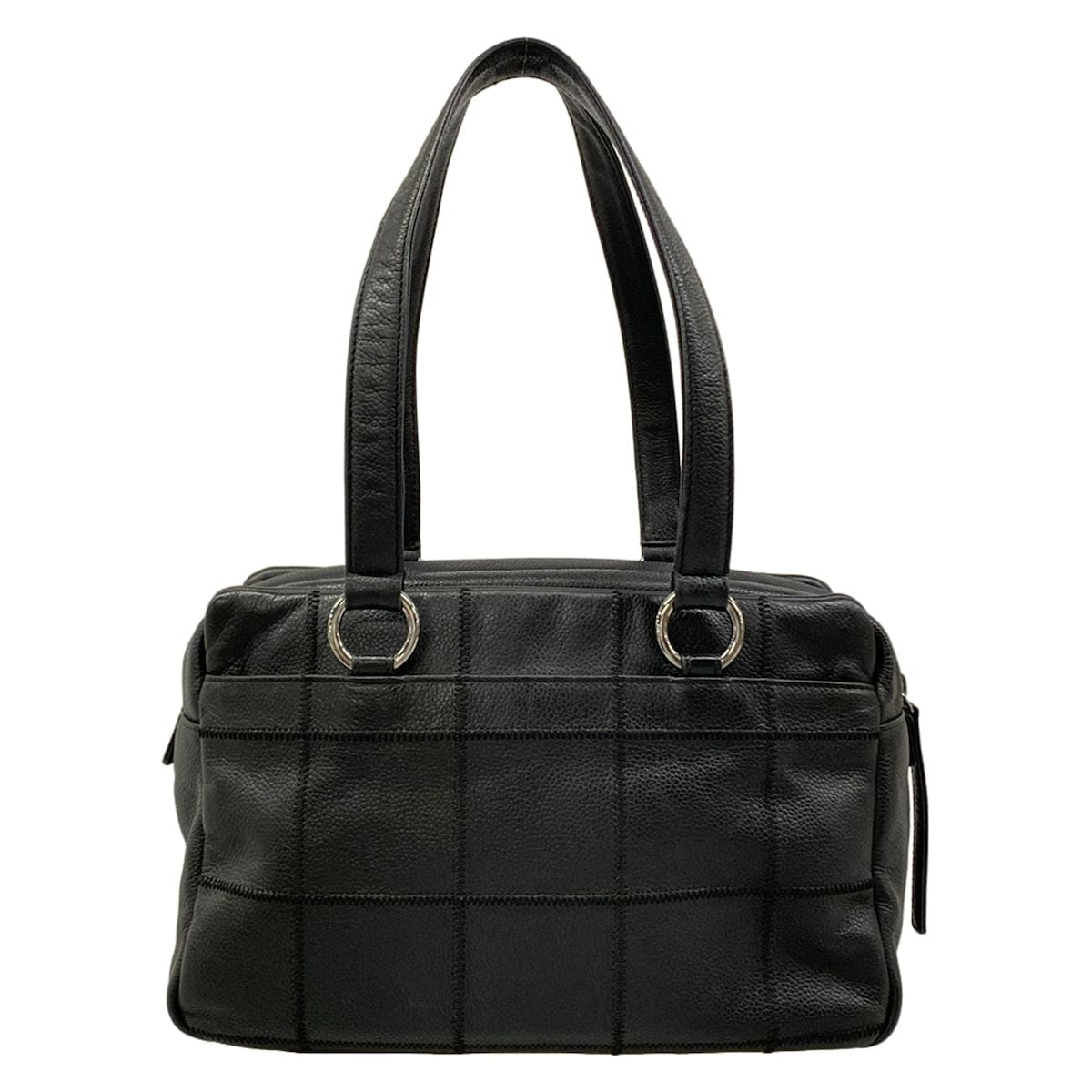 Chanel Shoulder Bag Black Silver — view 3