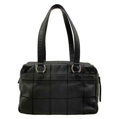 Chanel Shoulder Bag Black Silver — view 3