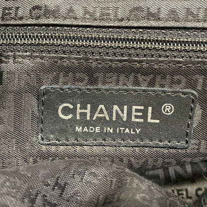 Chanel Shoulder Bag Black Silver — view 9