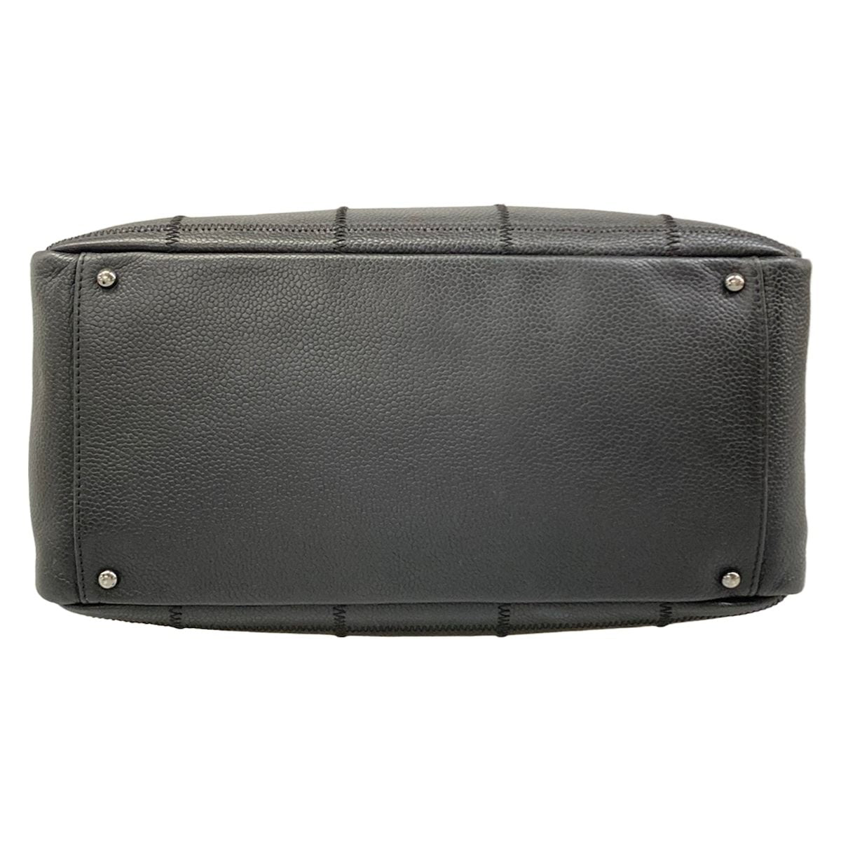 Chanel Shoulder Bag Black Silver — view 5