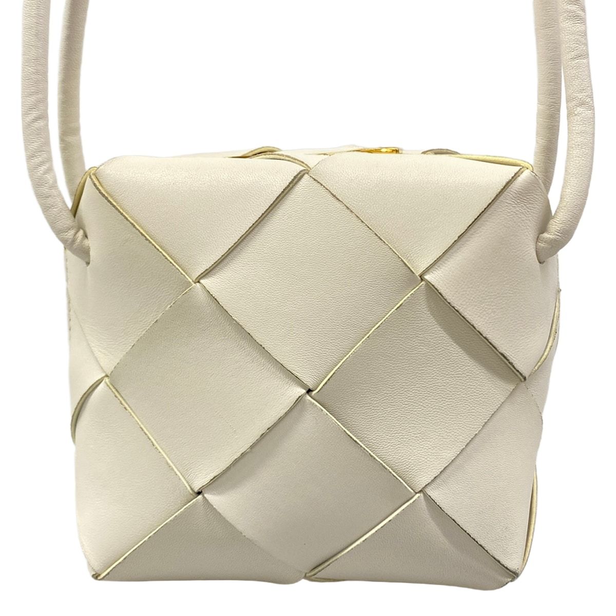 Bottega Veneta Shoulder Bag tree White Leather — view 3