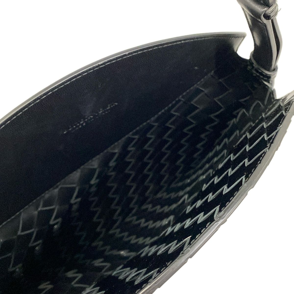 Bottega Veneta Shoulder Bag Black Leather — view 7