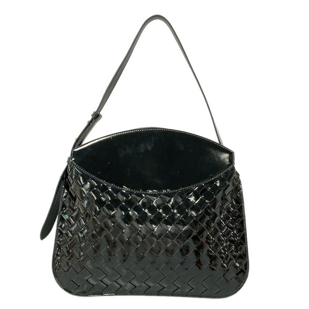 Bottega Veneta Shoulder Bag Black Leather — view 3