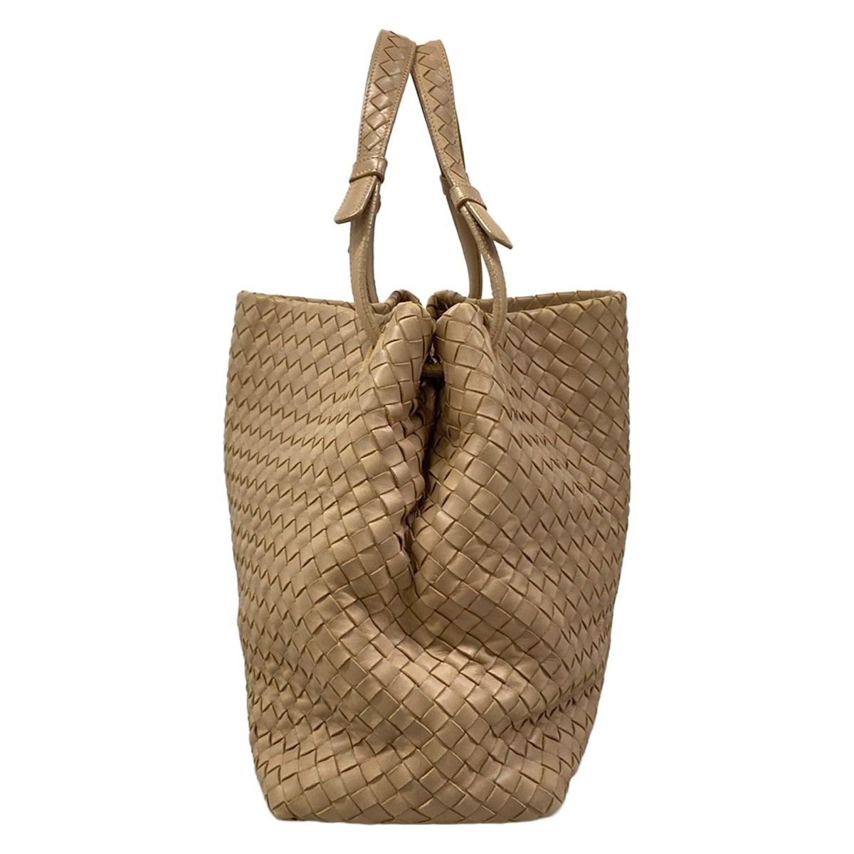 Bottega Veneta Tote Midi Amu ledabag Beige Leather — view 4