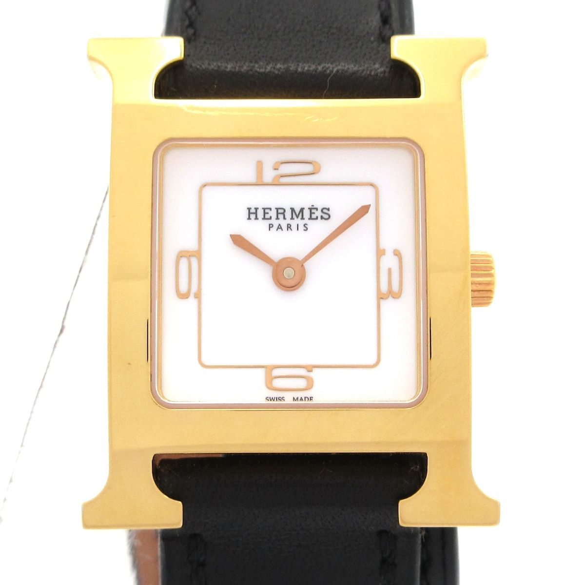 Hermes Watch Double Tour LadySS leto White