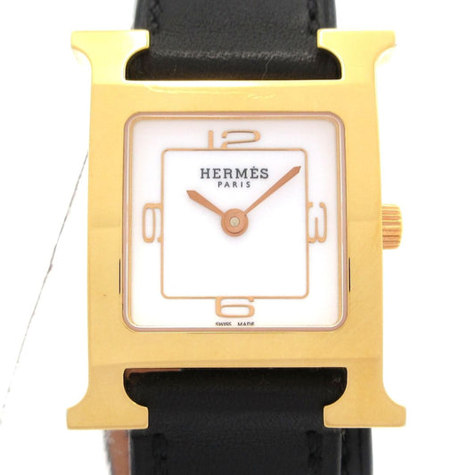 Hermes Watch Double Tour LadySS leto White