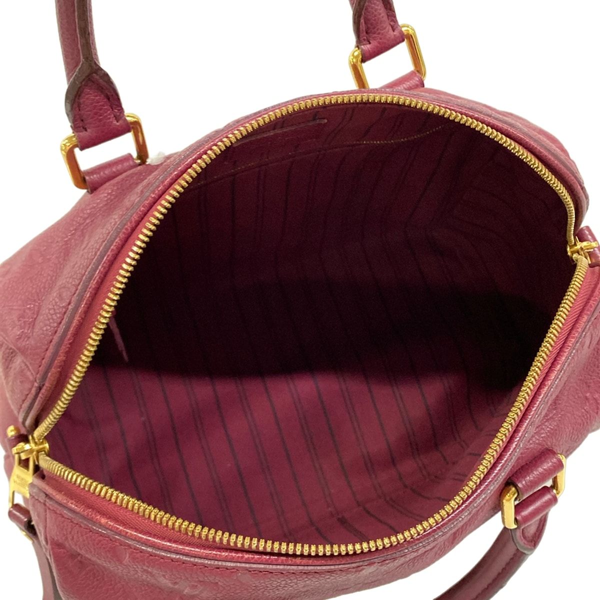 Louis Vuitton Handbag Monogram Empreinte Speedy Bandouliere 25 Aurore Leather — view 7