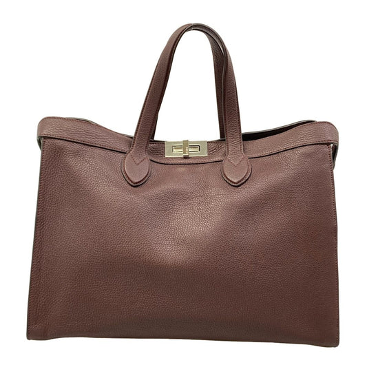 Fendi Peekaboo yu Bordeaux 2-Way Leather T-Shirt