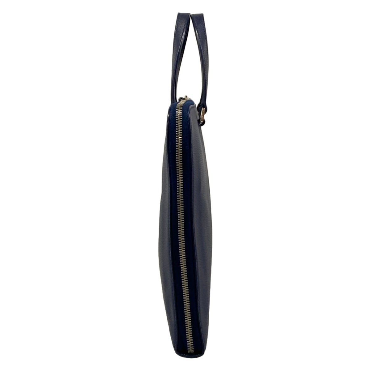 Dior Homme Blue Leather Handbag — view 4