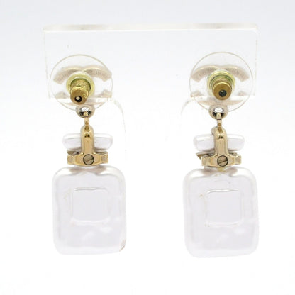 Chanel Earrings White Gold Star CC Logo — view 3