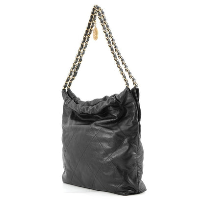 Chanel Handbag 22 Quilted Small Caviar Leather Black — view 2