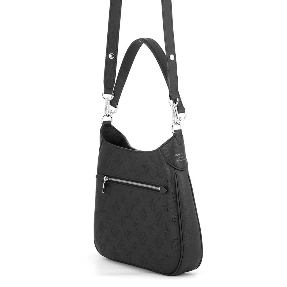 Louis Vuitton Shoulder Bag Monogram Mahina All Around PM 3way Black — view 2