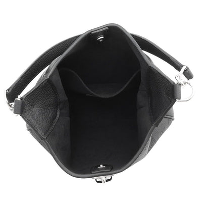 Louis Vuitton Shoulder Bag Monogram Mahina All Around PM 3way Black — view 7