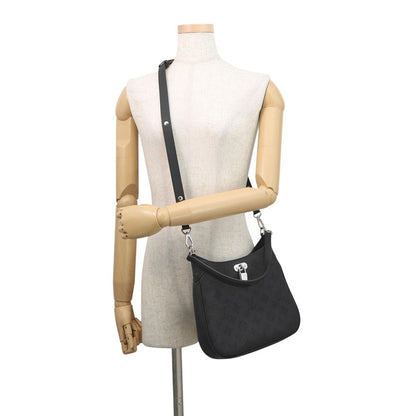 Louis Vuitton Shoulder Bag Monogram Mahina All Around PM 3way Black — view 6