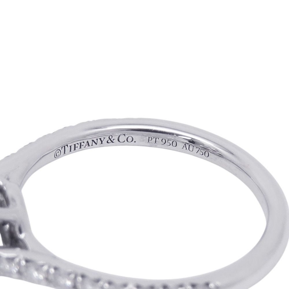 Tiffany & Co Ring Solesto Engagement Pink Diamond Medium Stone 18k Yellow Gold — view 8