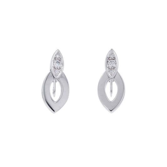 Cartier Earrings Dear Dea Diamond 18k White Gold