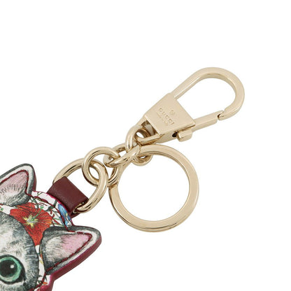 Gucci Bag Charm Yuko Higuchi Cat GG Supreme Key Holder Cat — view 4