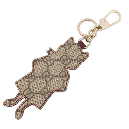 Gucci Bag Charm Yuko Higuchi Cat GG Supreme Key Holder Cat — view 3