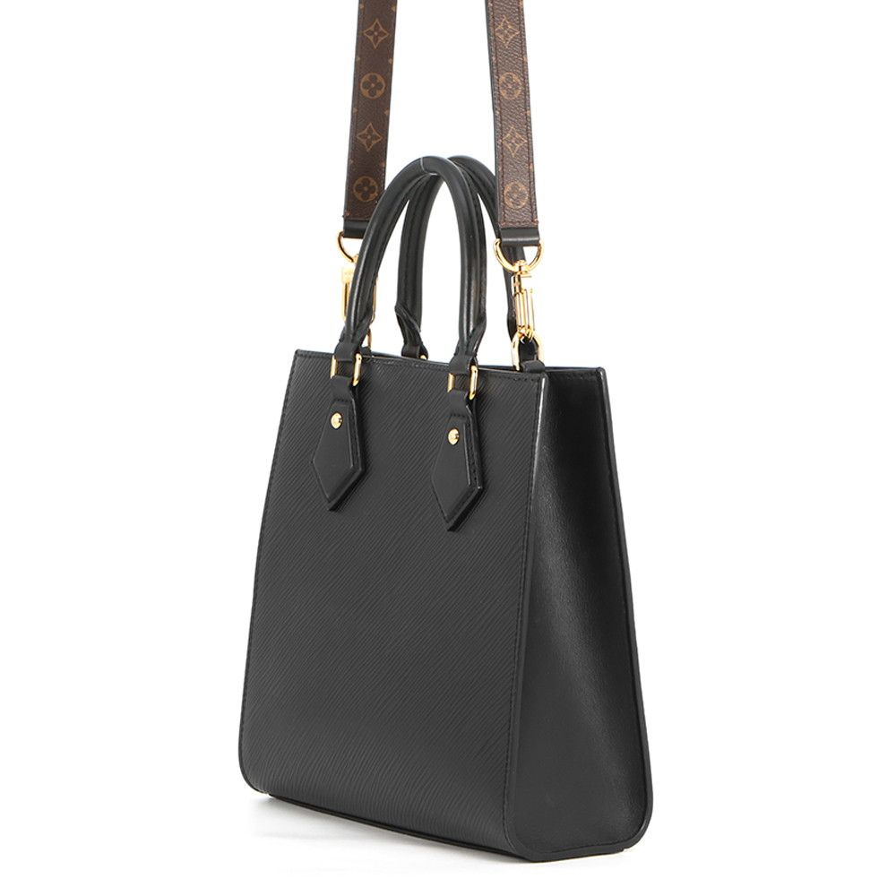 Louis Vuitton Epi Sac Plat BB 2-Way Shoulder Bag Black — view 2
