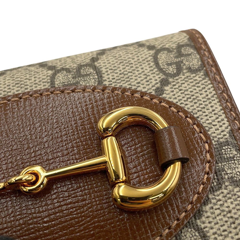 Gucci Bifold Wallet Horsebit Compact GG Supreme — view 7
