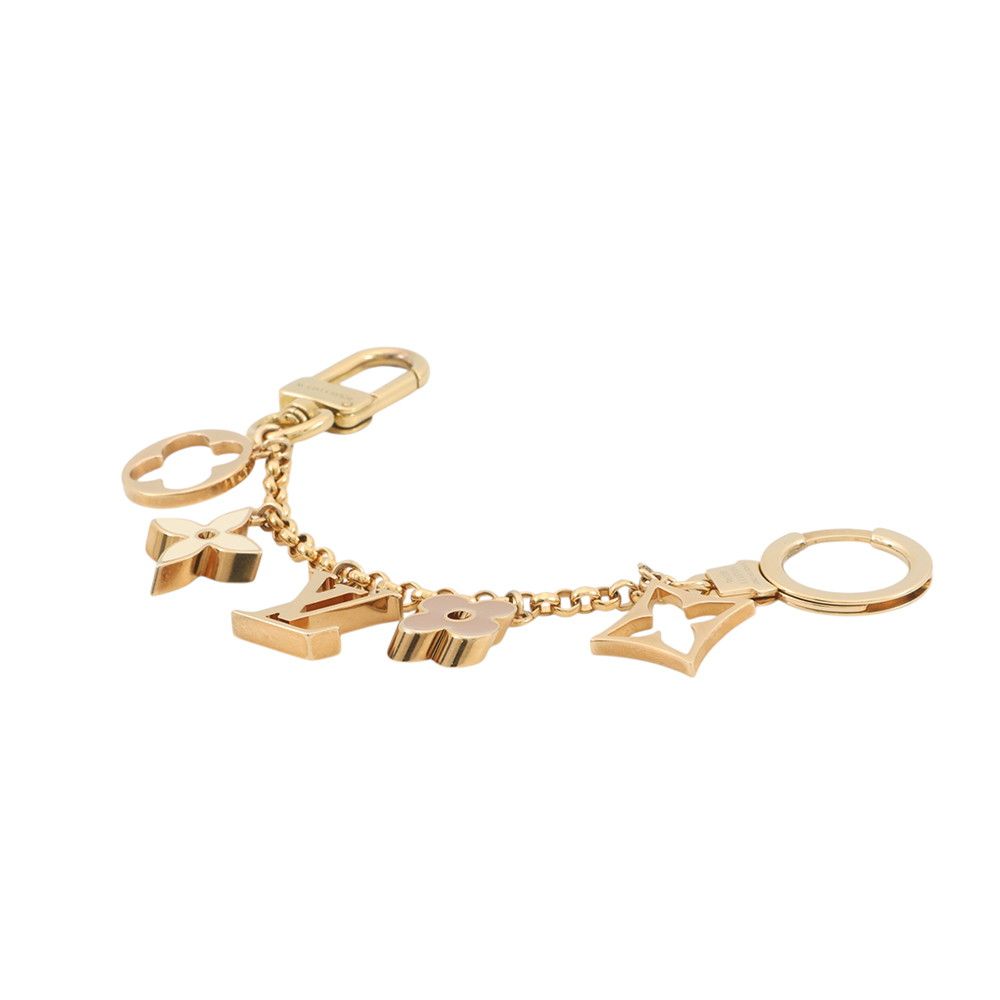 Louis Vuitton Bag Charm Chain Fleur Monogram Key Holder — view 2