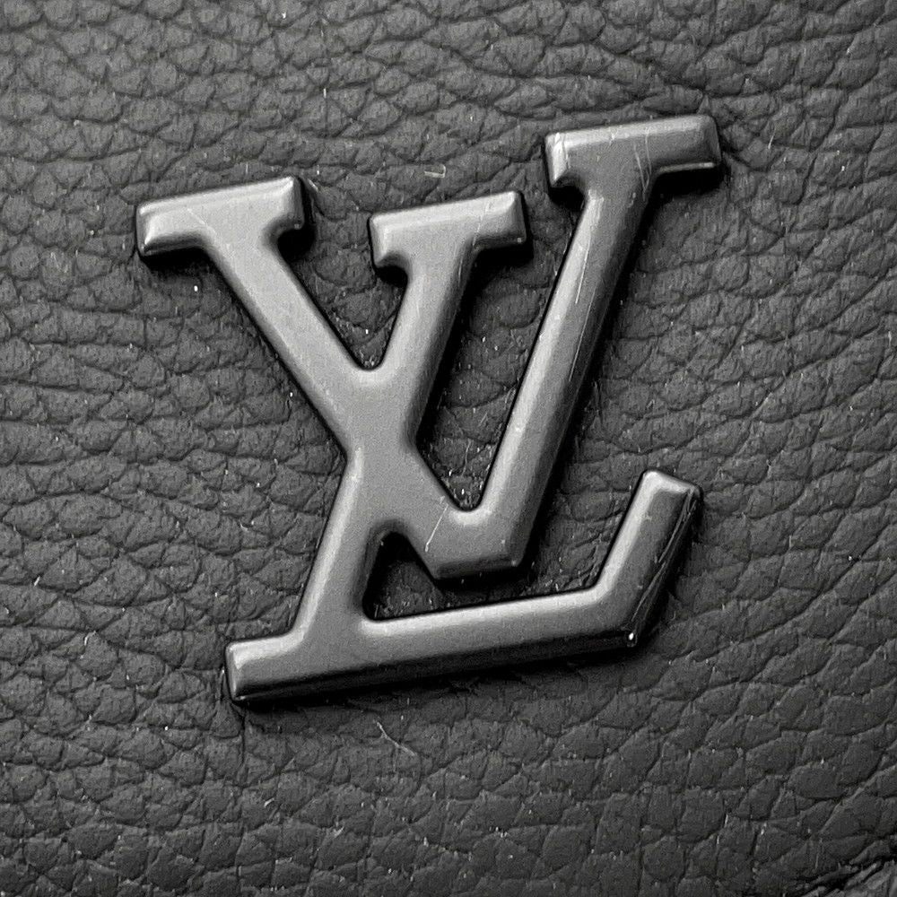 Louis Vuitton Shoulder Bag Gray Necklace Leather LV Aerogram Alpha Wearable — view 9