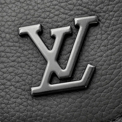 Louis Vuitton Shoulder Bag Gray Necklace Leather LV Aerogram Alpha Wearable — view 9