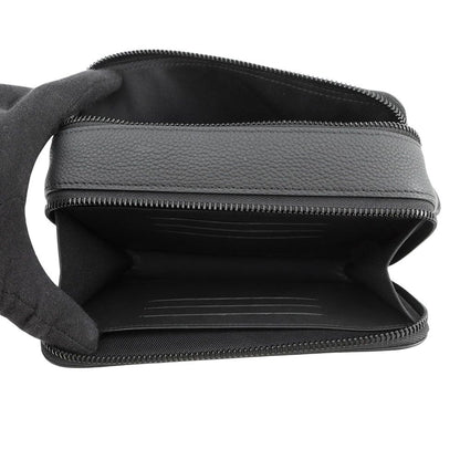 Louis Vuitton Shoulder Bag Gray Necklace Leather LV Aerogram Alpha Wearable — view 5
