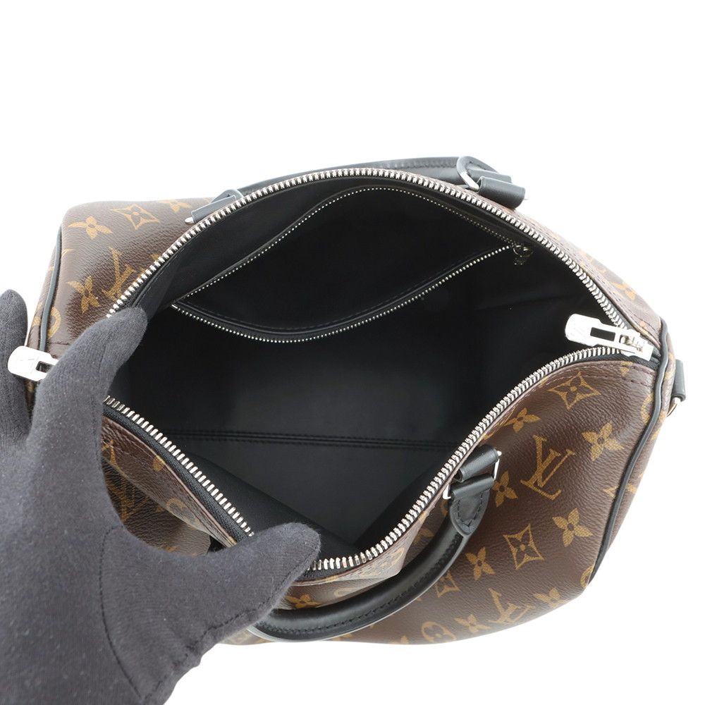 Louis Vuitton Handbag Monogram Speedy Bandouliere 30 Soft 2-Way Black — view 6
