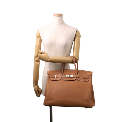 Hermes Birkin 40 Gold Silver Togo Handbag — view 4