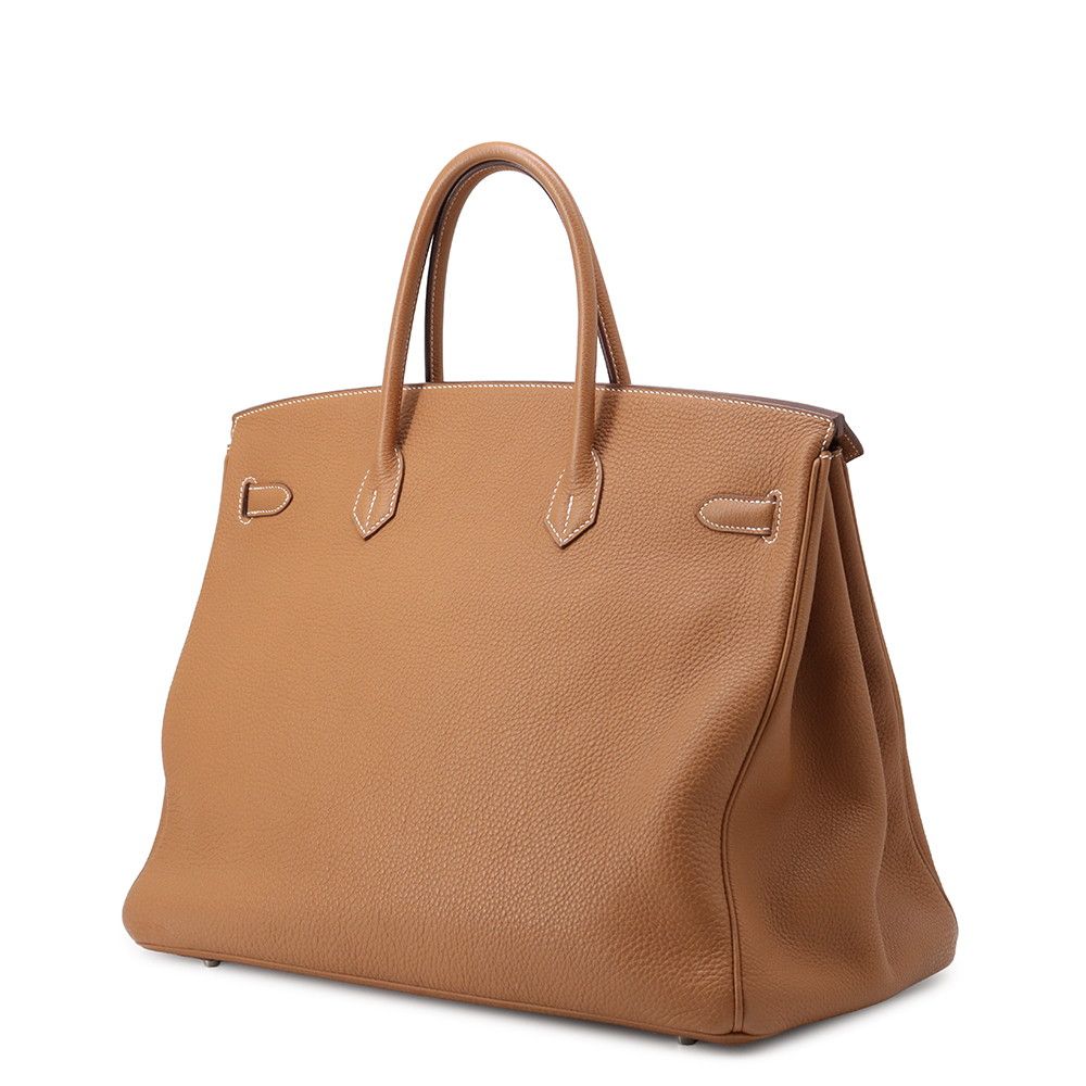 Hermes Birkin 40 Gold Silver Togo Handbag — view 2