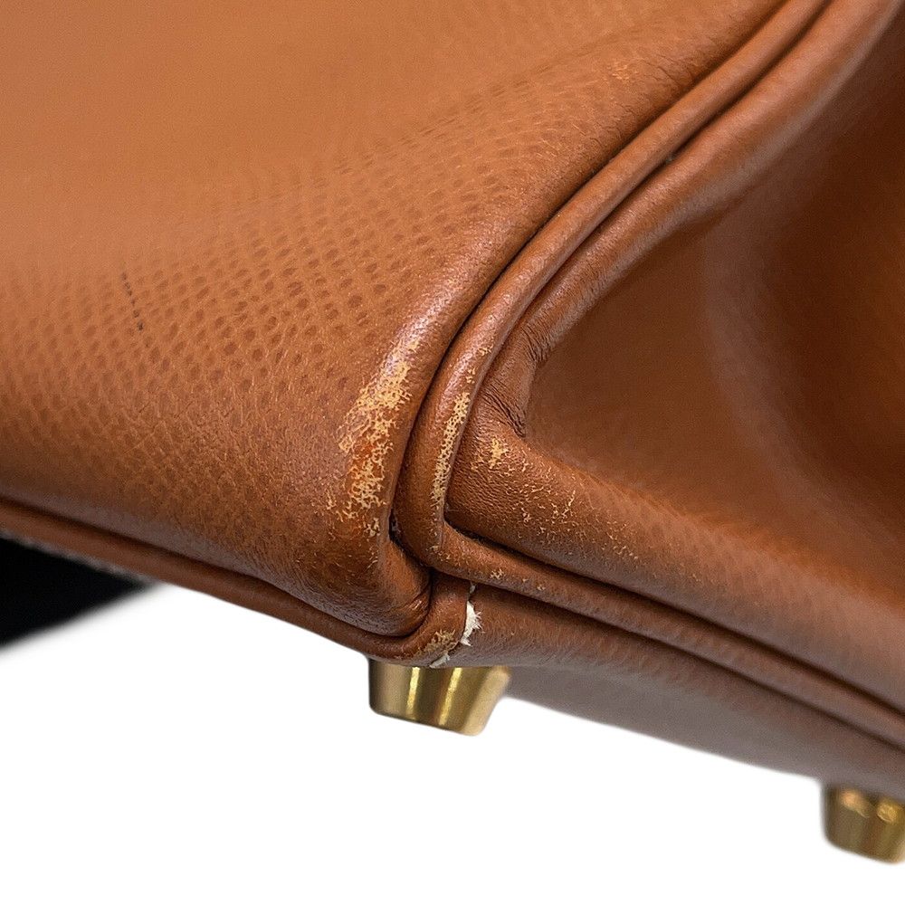 Hermes Handbag Kelly 32 Retourne Gold Courchevel 2-Way Bag — view 8