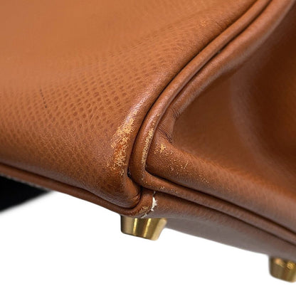 Hermes Handbag Kelly 32 Retourne Gold Courchevel 2-Way Bag — view 8