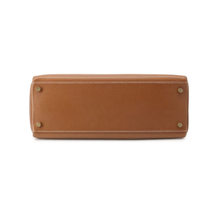 Hermes Handbag Kelly 32 Retourne Gold Courchevel 2-Way Bag — view 3