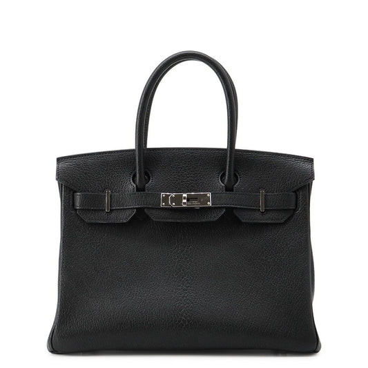Hermes Birkin 30 Black Silver Chevre Coromandel Handbag